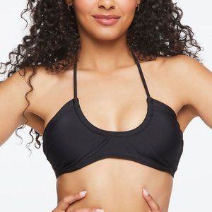 Forever 21 NWT Tie-Neck Halter Bikini Top S